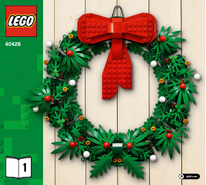 Brugsanvisning Lego set 40426 Holiday & Events Julekrans 2 i 1
