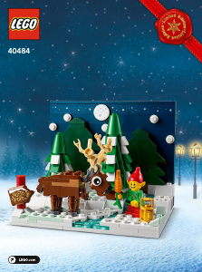Manual Lego set 40484 Holiday & Events Santas front garden