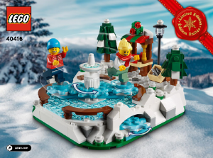 Használati útmutató Lego set 40416 Holiday & Events Korcsolyapálya