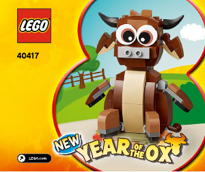 Használati útmutató Lego set 40417 Holiday & Events A bivaly éve