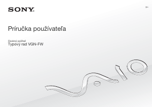 Návod Sony Vaio VGN-FW56SR Laptop