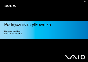 Instrukcja Sony Vaio VGN-FZ31L Komputer przenośny