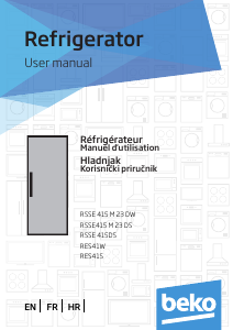 Priručnik BEKO RSSE 415 M23 DS Hladnjak