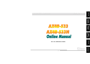 Handleiding AOpen AX4B-533 Moederbord