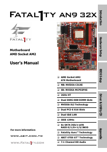 Handleiding Abit Fatal1ty AN9 32X Moederbord