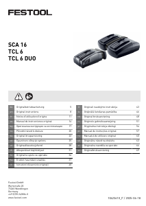 Instrukcja Festool SCA 16 Ładowarka akumulatorów