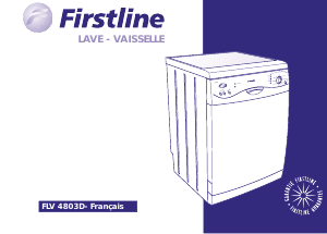 Mode d’emploi Firstline FLV4803D Lave-vaisselle