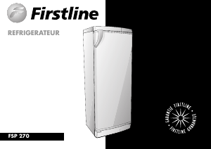 Mode d’emploi Firstline FSP270EU Réfrigérateur