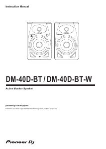 Bruksanvisning Pioneer DM-40D-BT-W Högtalare
