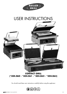 Handleiding Roller Grill Double Panini Contactgrill