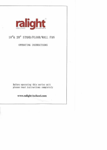 Handleiding Ralight 45T-G Ventilator