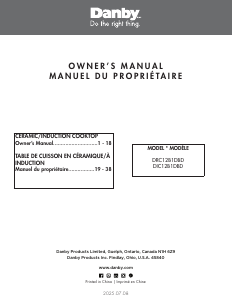 Mode d’emploi Danby DRC12B1DBD Table de cuisson