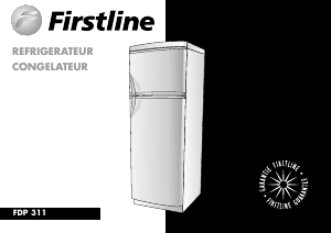 Mode d’emploi Firstline FDP311X Réfrigérateur combiné