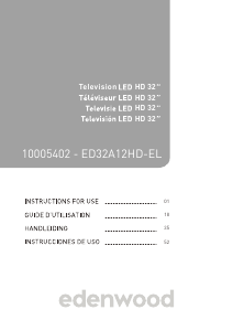 Mode d’emploi Edenwood ED32A12HD-EL Téléviseur LED