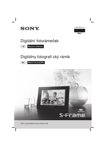 Manuál Sony DPF-C70E Digitální fotorámeček