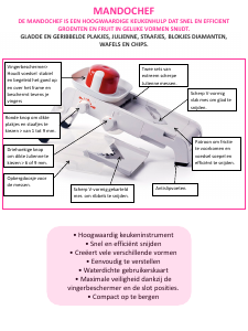 Handleiding Tupperware MandoChef Mandoline