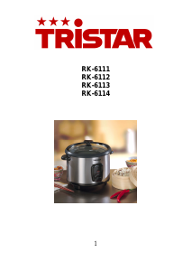 Manual Tristar RK-6113 Cozedor de arroz