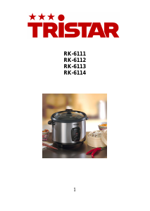 Bruksanvisning Tristar RK-6113 Riskokare