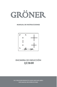 Manual de uso Gröner QEIN4M Placa