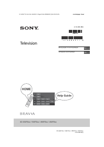 Посібник Sony Bravia KD-43XF7077 Рідкокристалічний телевізор
