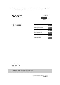Bedienungsanleitung Sony Bravia KD-55XF7005 LCD fernseher