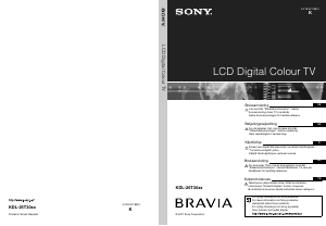 Bruksanvisning Sony Bravia KDL-26T3000 LCD TV
