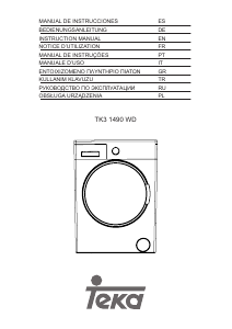 Handleiding Teka TK3 1490 WD Was-droog combinatie