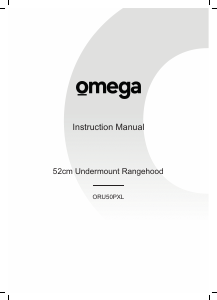 Bruksanvisning Omega ORU50PXL Köksfläkt