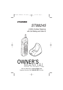 Bruksanvisning Sylvania ST88245 Trådlös telefon
