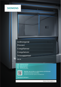 Manuale Siemens GS36NVIEPG Congelatore