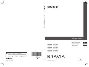 Manual de uso Sony Bravia KDL-37V4000 Televisor de LCD