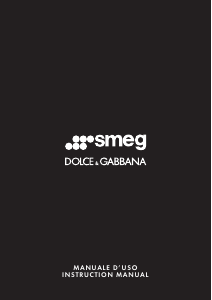 Manual Smeg MFF01DGBEU Dolce & Gabbana Milk Frother