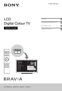 Priručnik Sony Bravia KDL-55NX723 LCD televizor