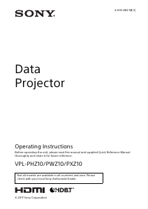 Bruksanvisning Sony VPL-PXZ10 Projektor