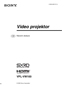 Manuál Sony VPL-VW100 Projektor
