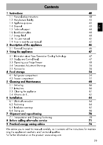 Manual Smeg FA8005LPO6 Fridge-Freezer