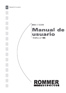 Manual de uso Rommer Forza 1117 Lavadora
