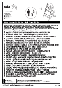 Bedienungsanleitung Roba 7562 Sit Up Babyhochstuhl