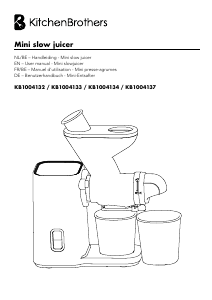 Manual KitchenBrothers KB1004134 Juicer
