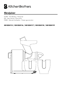 Manual KitchenBrothers KB1004118 Juicer