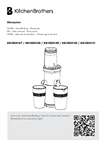 Manual KitchenBrothers KB1004147 Juicer