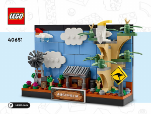 Bedienungsanleitung Lego set 40651 Creator Postkarte aus Australien
