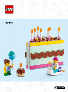 Brugsanvisning Lego set 40641 Holiday & Events Fødselsdagskage