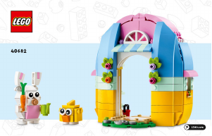 Bruksanvisning Lego set 40682 Holiday & Events Hus med vårlig hage
