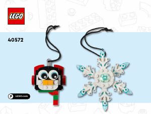 Brugsanvisning Lego set 40572 Holiday & Events Pingvin og snefnug