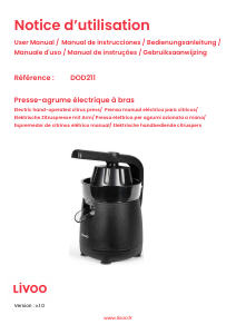 Handleiding Livoo DOD211N Citruspers