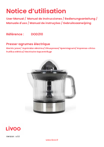 Manuale Livoo DOD210 Spremiagrumi