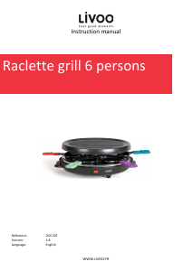 Bruksanvisning Livoo DOC207P Raclette grill