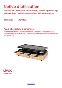 Bedienungsanleitung Livoo DOC336 Raclette-grill