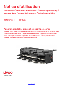Bedienungsanleitung Livoo DOC337 Raclette-grill